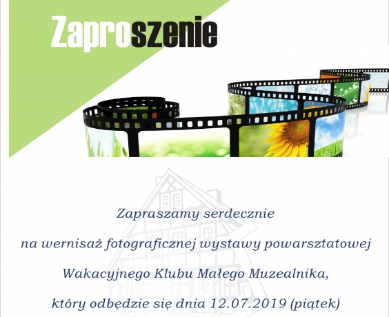 Wernisaż Klubu Małego Muzealnika - Zaproszenie